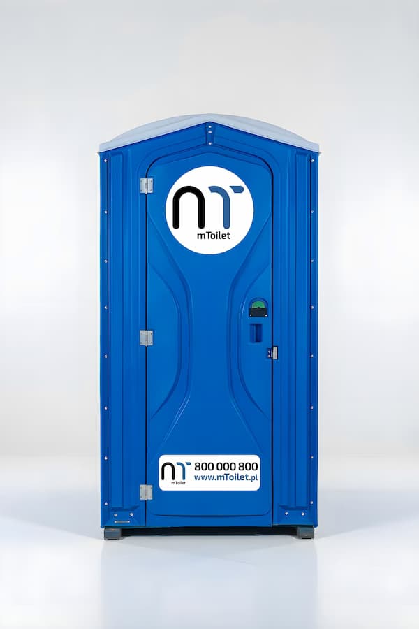 Mobile Standard-Toilette von mToilet auf hellem Hintergrund
